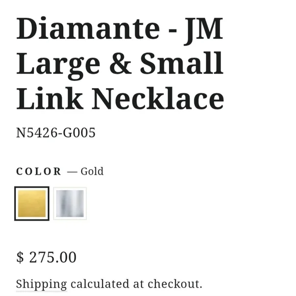 John Medeiros Gold Chain Link Necklace - Picture 7 of 7